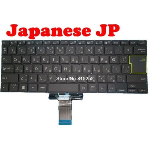 Laptop Keyboard For ASUS M433IA 0KNB0-212AJP00 NSK-W3SBQ ASM19C80J1-H18 Without Frame Black Japanese JP