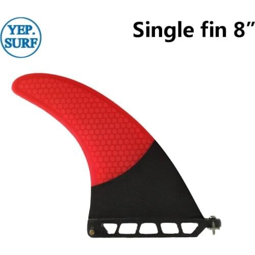 Longboard Single Fin 8 Length Surf Fin Red color Fin