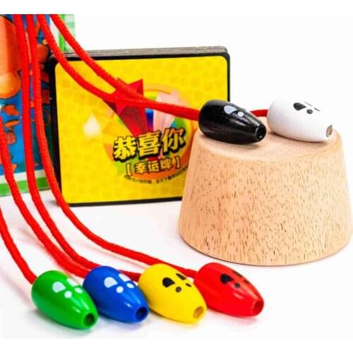 Mouse Wooden Toys Catch Worms Games Innovative Children Interactive Toy Early Childhood Reaction Ability Educational Toys
