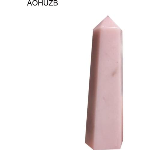 Natural Crystals Quartz High Quality Pink Red Opal Points Tower Energy Reiki Healing Stone Room Home Office Decoration Gemstone