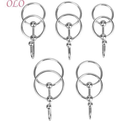 OLO Cock Head Urethral Plug Delayed Ejaculation Stainless Steel Sex Toys For Men Erection Enhancer Penis Ring