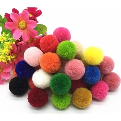 Pompones 15mm 20mm Mixed Color Pompom Soft Pom Pom Balls for DIY Craft Kids Toys Home Christmas Party Decorative Accessories 20g