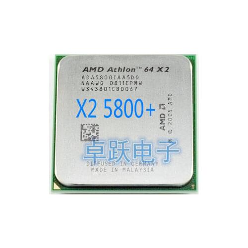 AMD Athlon 64 X2 5800+ CPU Processor (3.0Ghz/ 1M /1000GHz) Socket am2 working 100% Free Shipping
