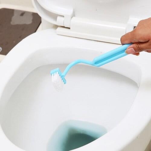 Creative S Bathroom Bending Type Toilet Brush Brush The Toilet Inside Corner V-shaped Bending Cleaning Brush Cleaning Products