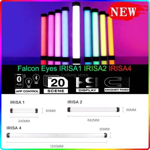 Falcon Eyes IRISA4 Led Photography Light Handheld Video Light Shooting Portable Stick Light Ice Light Fill Light Shooting Light