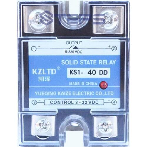 DC solid state relay DC to DC 40A no spark no contact explosion-proof solid switch 3V12V4V