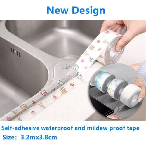 Sealing Strip Shower Sink Bathtub Toilet Seam Sealing Strip Kitchen Bathroom Self-Adhesive Waterproof And Mildew Proof Tape
