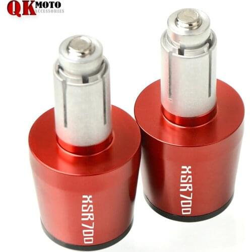 XSR700 Customized Motorcycle Hand Bar Ends Handlebar Grips Cap FOR YAMAHA XSR700 2016 Hand Grip plug Slider End Caps