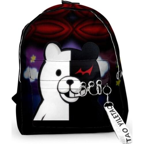 2021 Japan Anime Danganronpa Monokuma Backpack Oxford Waterproof Unisex Teenage Boys Girls Fashion Students School Bags