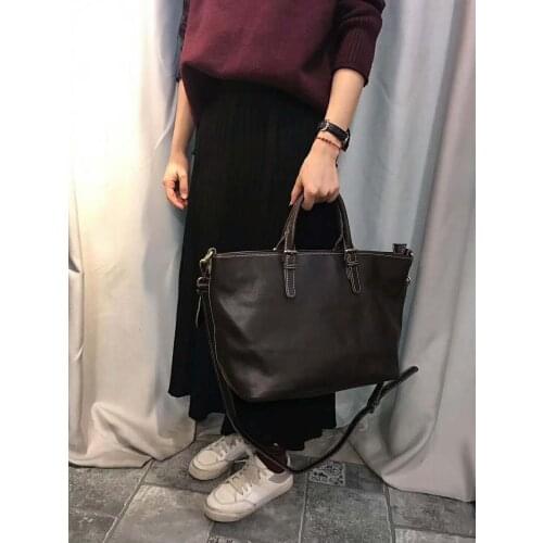 Women Leather Handbag Casual Genuine Leather Totes Top Quality Ladies Bags Designer Big Shoulder Crossbody Bags Luxury Handbags