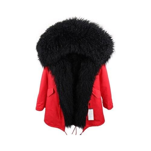 Real Fur Coat Brand 2020 Winter Jacket Women Big Parka Mongolia Sheep Fur Collar Rex Rabbit Fur Liner Tassel Long Coat Fashion