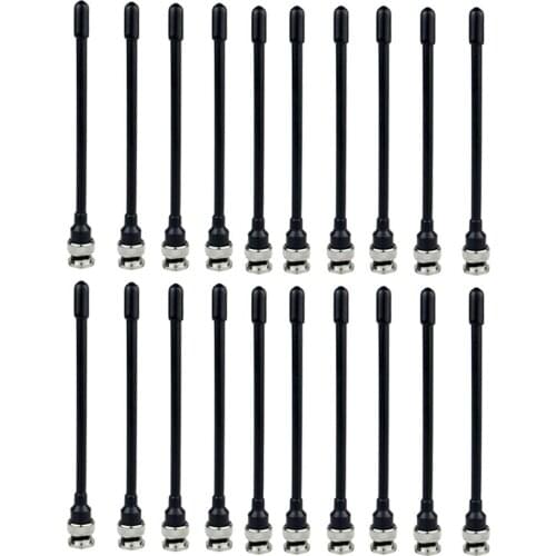 20pcs BNC Whip Antenna UHF 400-470MHz for ICOM V80 IC-U82 Two-Way Radio
