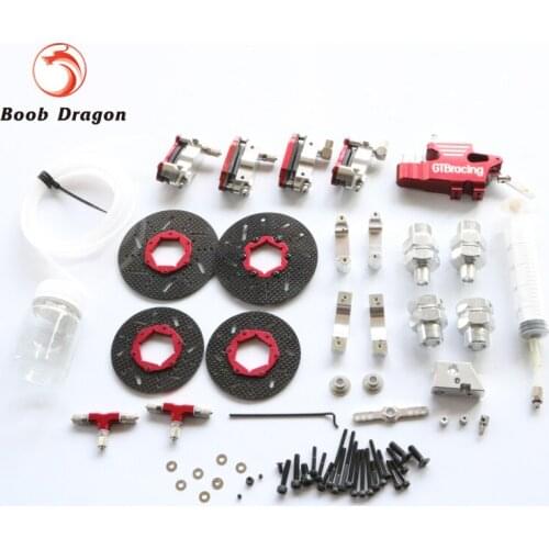 FVITEU GTB 4 wheel hydraulic brake set for HPI King Motor Baja 5B SS 5T