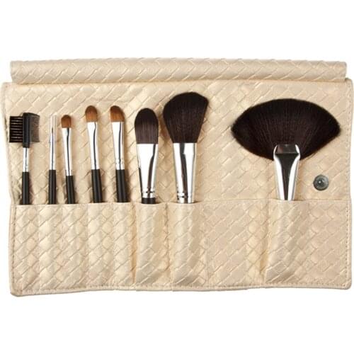 New 8pcs Professional Makeup Brush Set Cosmetic Blush Eyebrow Brushes Beige