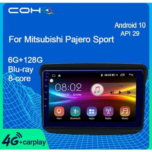 COHO For Mitsubishi Pajero Sport Car Multimedia Player Coche Dvd Automotivo Radio Android 10.0 Octa Core 6+128G