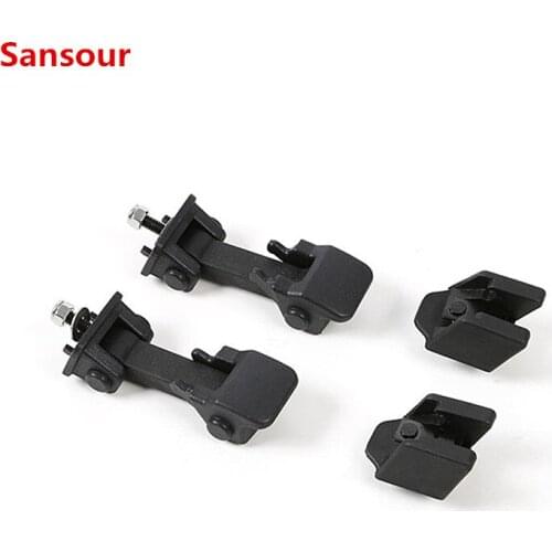 Sansour Black Engine Lock Hood Latch Catch Cover ABS Exterior Second Generation For Jeep Wrangler TJ 1997-2006 Car Styling