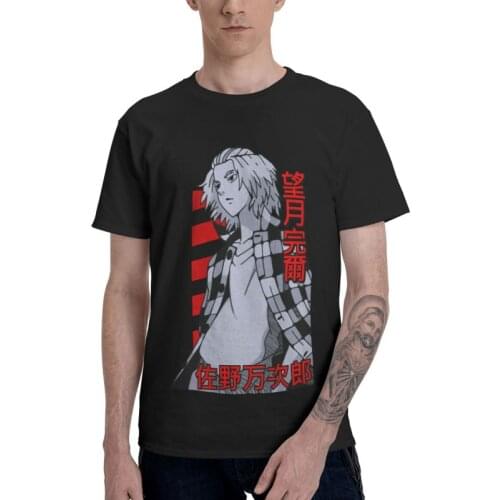 Tokyo Revengers T-shirt Men Harajuku T Shirt Short Sleeve 100% Cotton Anime Manga Manjiro Sano Mikey Tshirt Cool Tee Tops
