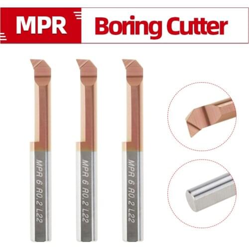 MPR Carbide Lathe Boring Cutter Coated Mini Internal Turing Tool Copying Small Hole MTR MQR MUR MPR MKR MNR MXR 4mm 5mm 6mm