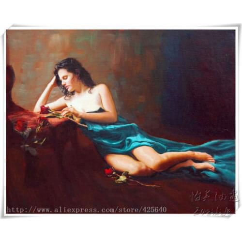 Lovers nude oil painting Sexy wall art oil painting Nude women Oil painting on canvas hight Quality Hand-painted Painting 29