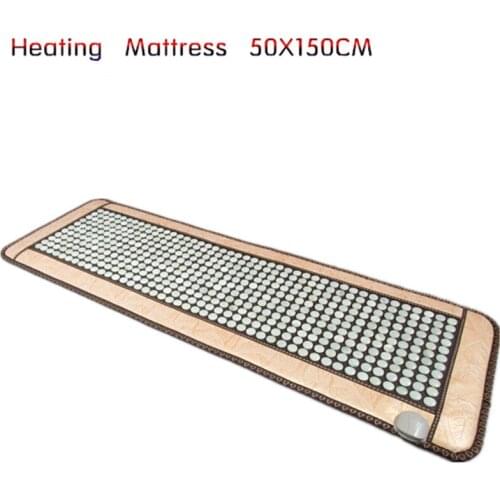 2020 free shipping Natural Tourmaline Mat Heat Cushion jade stone heat massage Physical Therapy sleeping mat warm 10-70 Celsius