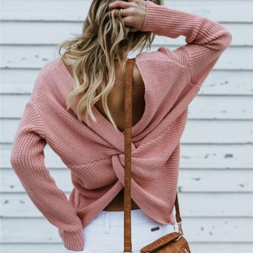 Let－Setting Women's V-Neck Pullovers