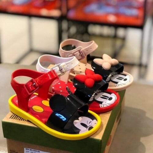 Disney Summer Baby Boy Non-slip Beach Shoes Girl Childrens Sandal Mickey Boy Shoes Student Soft Toddler Kid Sandal us size 7-1