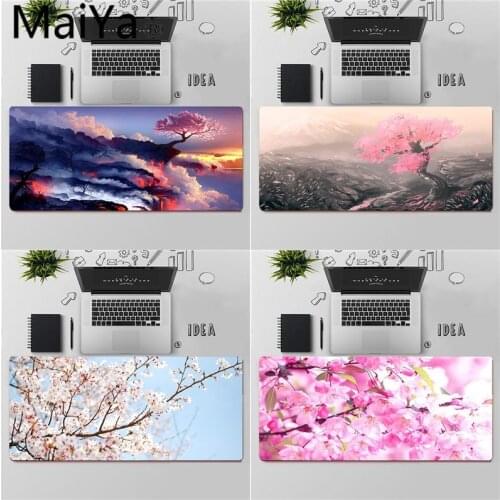 Maiya Top Quality Japanese pink cherry blossom style Beautiful Anime Mouse Mat Free Shipping Large Mouse Pad Keyboards Mat