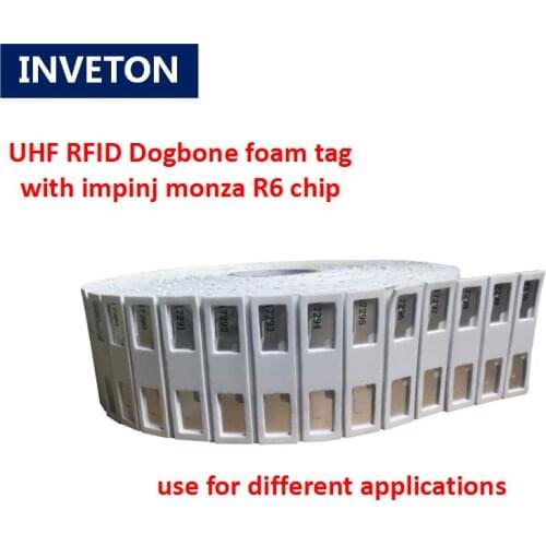 Rfid Marathon Race timing Smartrac Dogbone sticker RFID Sports tag for timing system marathon sports with impinj monza r6 chip