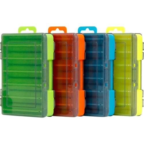 Useful Double-sided Fishing Tackle Box Multi Lure Bait Hook Storage Organizer Lure Box for Outdoor Fishing Fishing Accessories