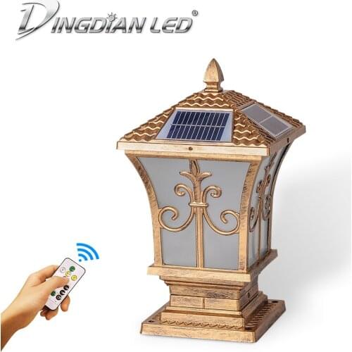 Solar Courtyard Light Remote Control 10W Garden Street Light Outdoor Solar Light Lamp Garden Light White/Warm White/Nature White