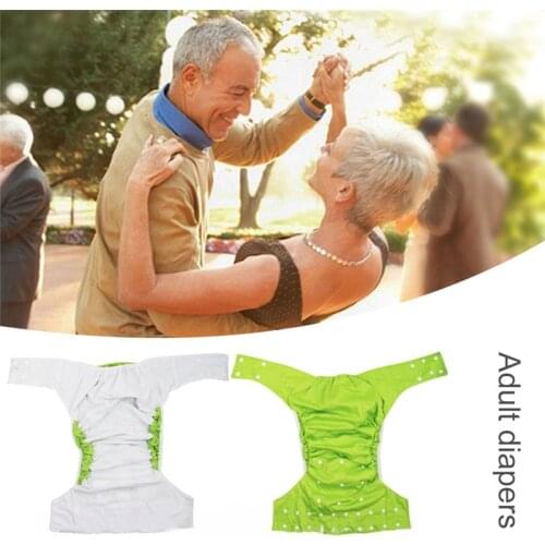 Hot Sale Cloth Pocket Diaper 1PC Washable &Reusable Adult Nappy New Print Adjustable Elderly Diaper Cover