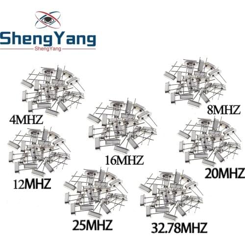 TZT 100Pcs New 4.000MHZ 4MHZ 4M HZ HC-49S Crystal Oscillator 8.000MHZ 12.000MHZ 16.000MHZ 20.000MHZ