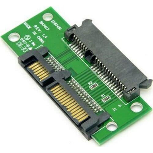 3.5" & 2.5 inch 22 Pin 7 + 15P SATA Male to Female Extension PCB Converter Adapter Brazil russia Wholesale
