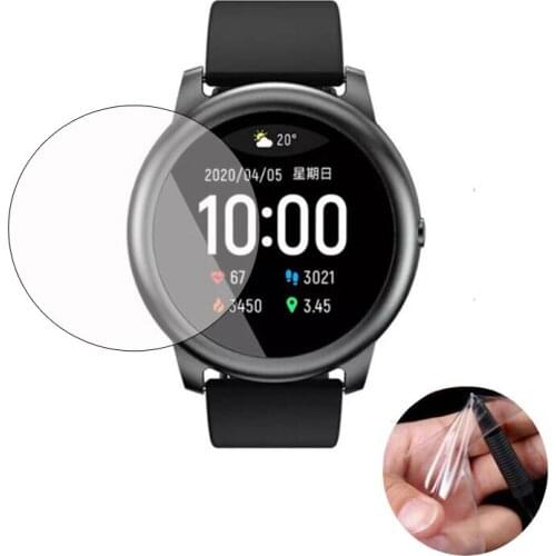 5pcs Soft TPU (Not Glass) Protective Film For YouPin Haylou Solar LS05 Watch Full Screen Protector Cover Smartwatch Protection