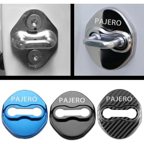 Door Lock Decoration Protection Cover case for Mitsubishi Pajero Outlander Lancer EVO ASX accessories car styling