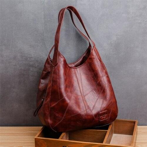 Women Handbag Genuine Leather Feel Bags Women Luxury Shoulder Bag Ladies Bags Designer Crossbody Bags Female Retro Tote Handbags