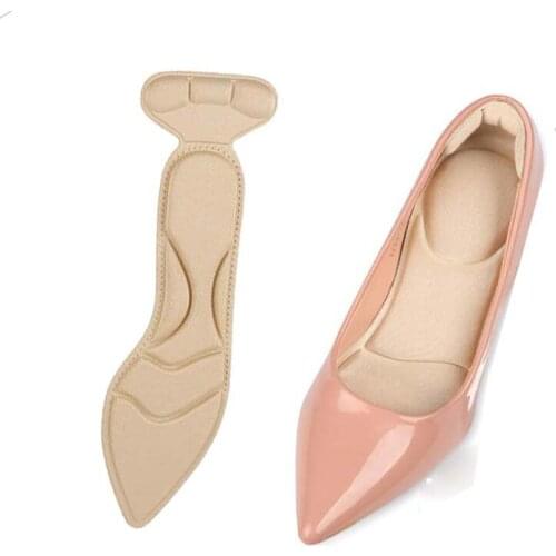 1 Pair Women Insole Pad Breathable Anti-slip Inserts High Heel Insert Pad Foot Heel Protector Shoes Accessories