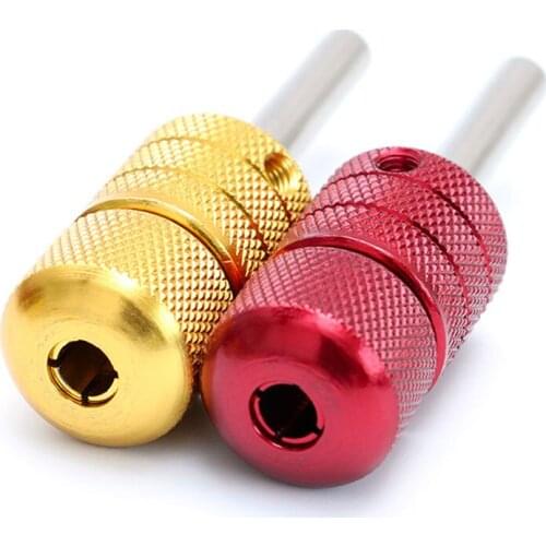 1 Pcs 25MM Aluminum Tattoo Grip Tube For Cartridge Tattoo Needle Self-locking Grip Tattoo Machine Gun Red Golden Blue