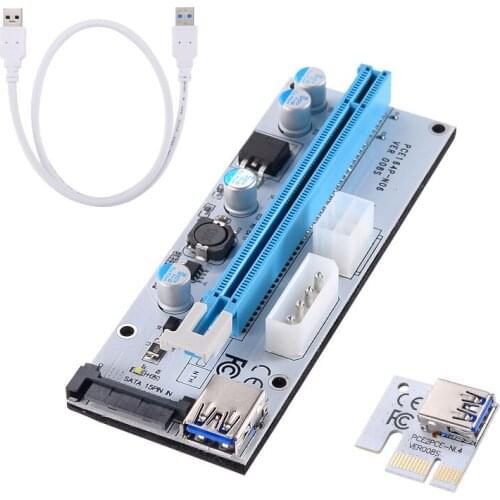 1pc/6pcs/12pcs PCI-E Riser VER 008S Express 1X to 16X USB 3.0 Graphics Mining Extension Cable Extension Cable H-best