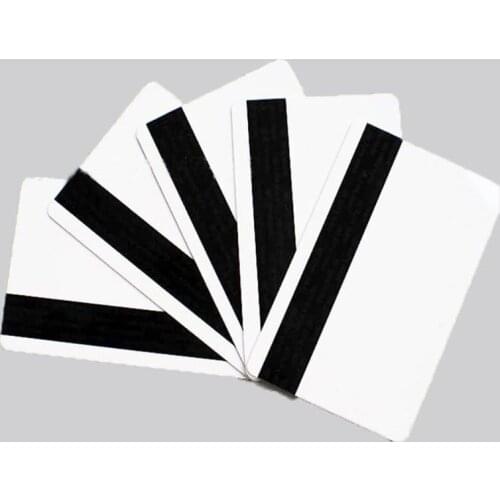 10PCS High Resistance Blank PVC Magnetic Stripe Card 2750 OE Hi-Co 3 Track Magnetic Card For Access Control System