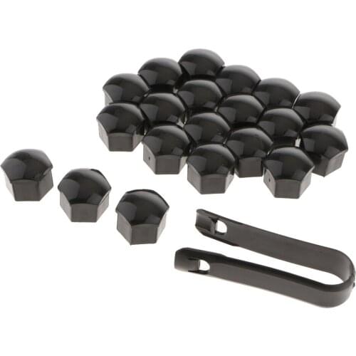 20Pcs Car Truck Wheel Tyre Center Hub Screw 19mm Protect Cap Plastic 22x15mm