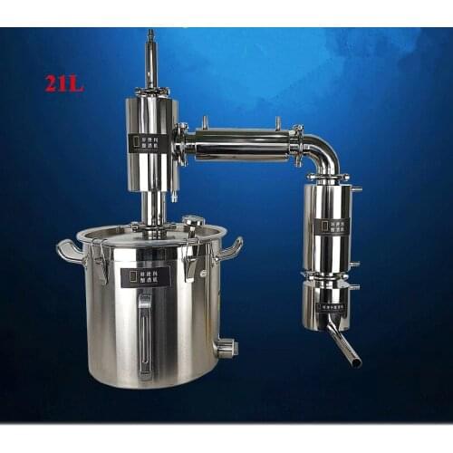 21L Diversion Cooling Design Home Kit Distilling Column ALCOHOL Moonshine Hooch Vodka Whisky Brandy Distiller Water Juice Etc