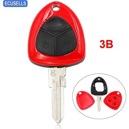 3 Button New Replacement Remote Key Shell Case Smart Car Key Housing Cover for Ferrari F430 2005-2009 with Uncut Left Blade