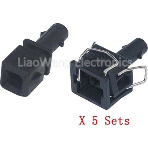 5 Sets 1 Pin Automotive Waterproof Jacket Socket Connector Wire Header 357 972 751 with Terminal DJ7014-3.5-11/21