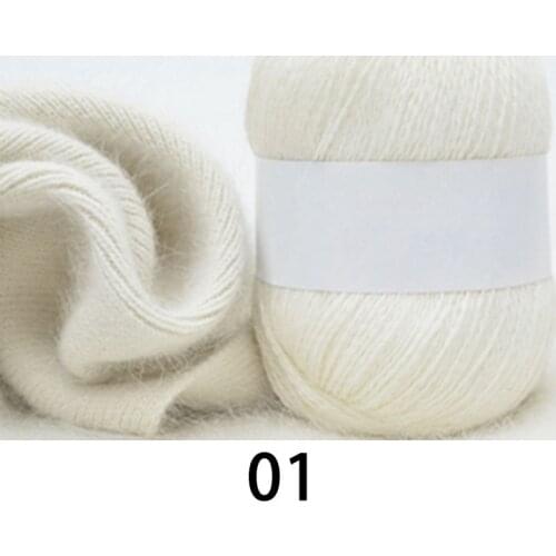 50g/ball Fluffy Long mink wool Yarn Hair Cashmere Yarn Hand-woven Scarf Hat Yarns anti-static Crochet Yarn for Woman