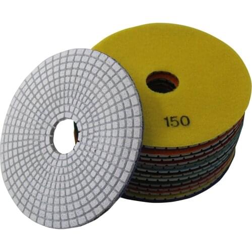 150mm 6 Inch Diamond Polishing Pads Grit 50-3000 Wet Polishing Pad Stone Granite Marble Diamond Abrasive Tools