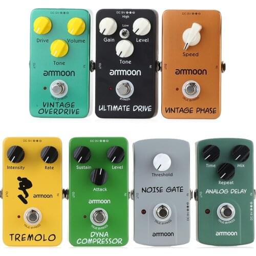 Ammoon AP-03 Vintage Phase Phaser Guitar Effect Pedal True Bypass Alloy Body guitar effect pedal guitar accessories guitar parts