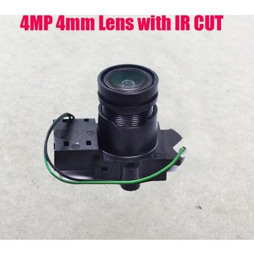 Free shipping 4mm 4MP Lens 4 Megapixel Fixed M12 Small Lens with ir cut For 4K IP CCTV camera