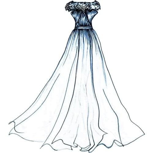 PANFELOU Diamond jewelry wedding dress metal craft paper die cutting dies Scrapbooking/DIY Embossing Valentines Day cards