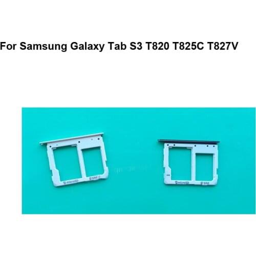 2PCS For Samsung Galaxy Tab S3 T820 T825C T827V New Tested Sim Card Holder Tray Card Slot S 3 Sim Card Holder Replacement